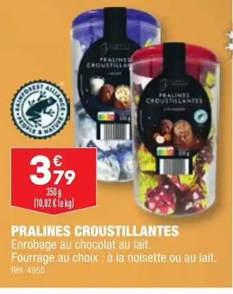 ALDI PRALINES CROUSTILLANTES offre