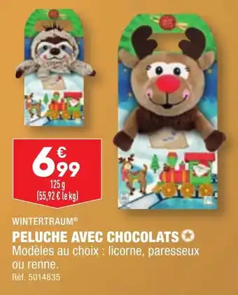 ALDI PELUCHE AVEC CHOCOLATS offre