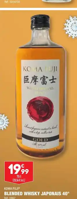 ALDI BLENDED WHISKY JAPONAIS 40° Réf. 0967 offre
