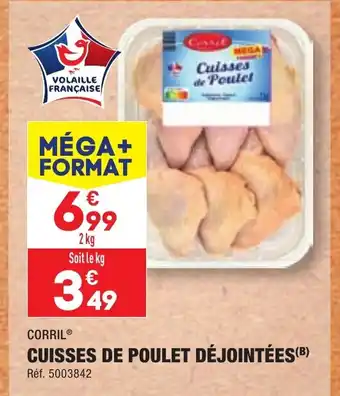 ALDI CUISSES DE POULET DÉJOINTÉES(B) offre