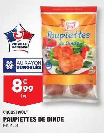 ALDI PAUPIETTES DE DINDE offre