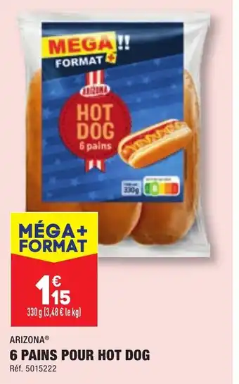 ALDI 6 PAINS POUR HOT DOG offre