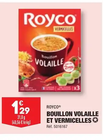 ALDI BOUILLON VOLAILLE ET VERMICELLES offre