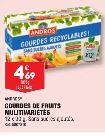ALDI GOURDES DE FRUITS MULITIVARIÉTÉS offre