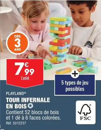 ALDI TOUR INFERNALE EN BOIS offre