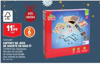 ALDI COFFRET DE JEUX DE SOCIÉTÉ EN BOIS offre