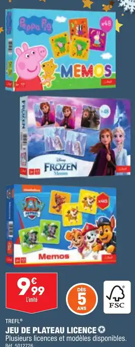 ALDI JEU DE PLATEAU LICENCE offre