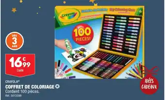 ALDI COFFRET DE COLORIAGE offre