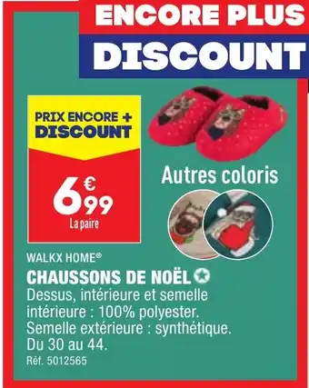 ALDI CHAUSSONS DE NOËL offre