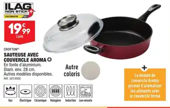 ALDI SAUTEUSE AVEC COUVERCLE AROMA offre