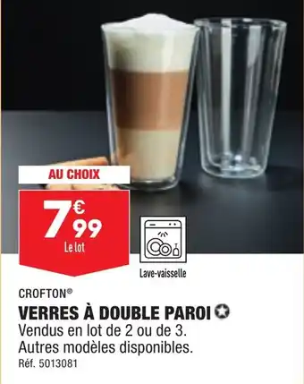 ALDI VERRES À DOUBLE PAROI offre