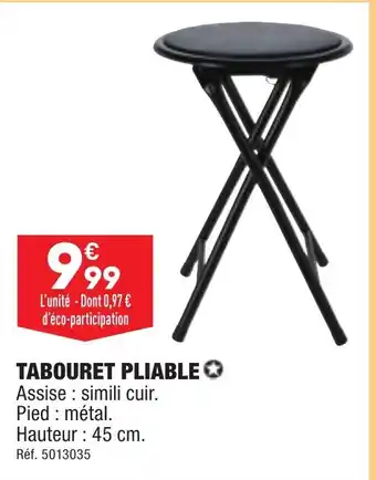 ALDI TABOURET PLIABLE offre