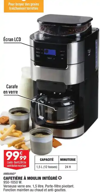ALDI CAFETIERE À MOULIN INTÉGRÉ ✪ offre