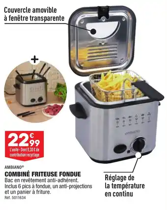 ALDI COMBINÉ FRITEUSE FONDUE offre