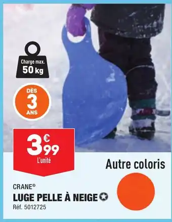 LUGE PELLE À NEIGE