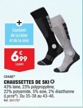 ALDI CHAUSSETTES DE SKI offre