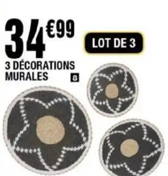 La Foir'Fouille 3 DÉCORATIONS MURALES offre