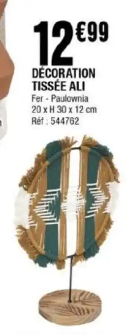 La Foir'Fouille DÉCORATION TISSÉE ALI offre