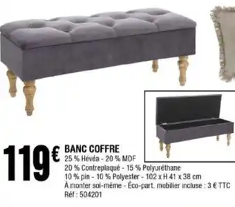 La Foir'Fouille BANC COFFRE offre