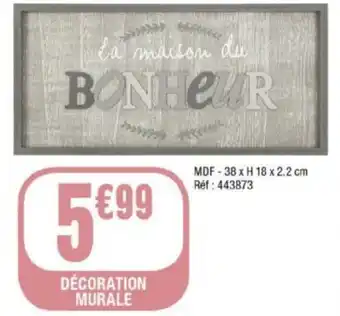 La Foir'Fouille DÉCORATION MURALE offre