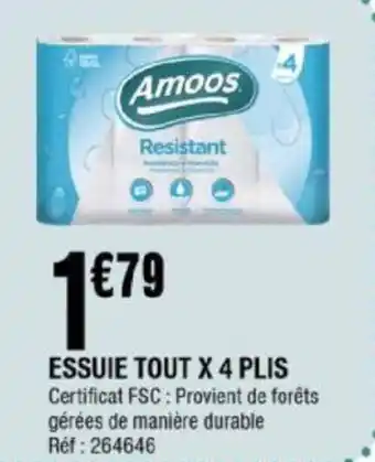 La Foir'Fouille ESSUIE TOUT X 4 PLIS offre
