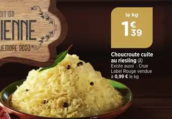 Bi1 Choucroute cuite au riesling (A) offre