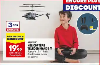 ALDI Maginon hélicoptère télécommandé offre