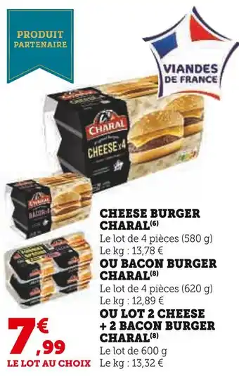 U Express Charal cheese burger offre