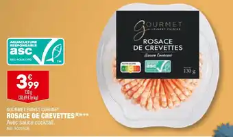 ALDI Gourmet finest cuisine rosace de crevettes offre