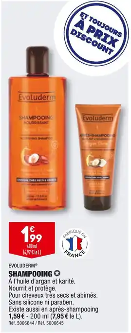 ALDI Evoluderm shampooing offre