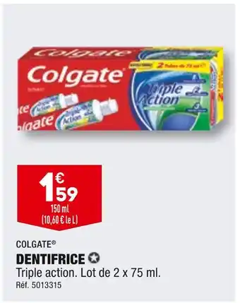 ALDI Colgate dentifrice offre