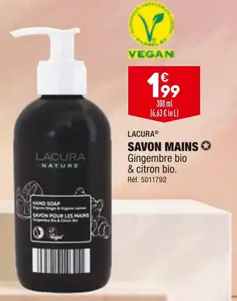 ALDI Lacura savon mains offre