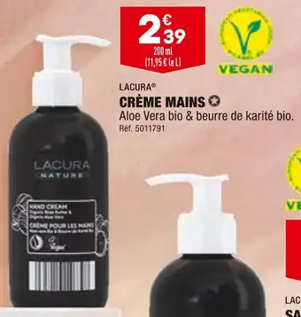 ALDI Lacura crème mains offre