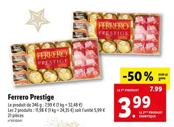 Lidl Ferrero ferrero prestige offre