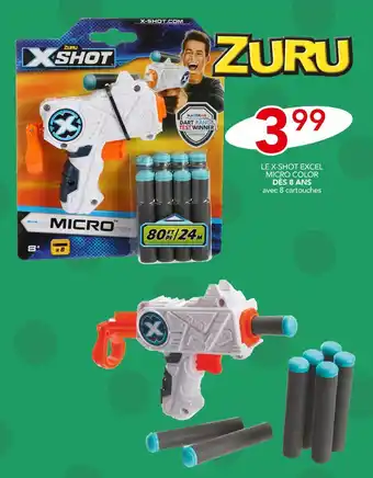 Stokomani Zuru le x-shot excel micro color offre