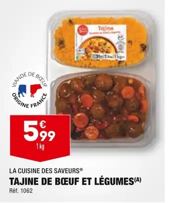ALDI La cuisine des saveurs tajine de bœuf et légumes offre