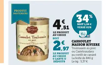 U Express Maison riviere cassoulet offre