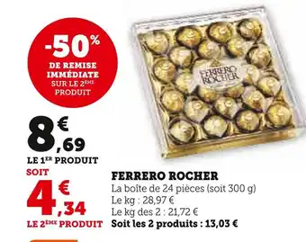 U Express Ferrero ferrero rocher offre