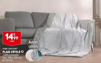 ALDI Home creation plaid côtelé offre
