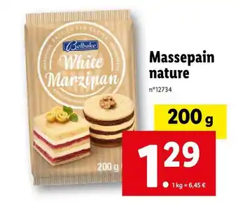 Lidl Belbake massepain nature offre