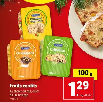 Lidl Belbake fruits confits offre