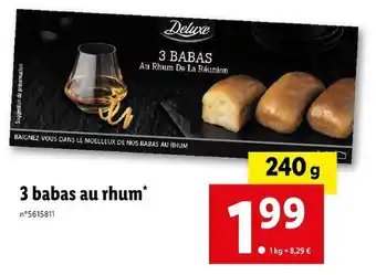Deluxe 3 babas au rhum