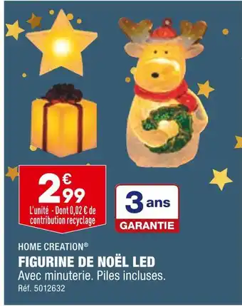 ALDI Home creation figurine de noël led offre