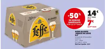 Abbaye de leffe biere blonde 6,6°
