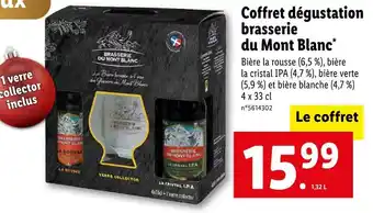 Lidl Brasserie du mont blanc coffret dégustation offre