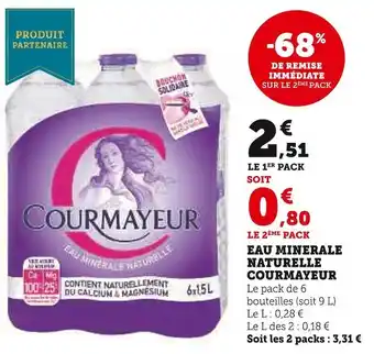 U Express Courmayeur eau minerale naturelle offre