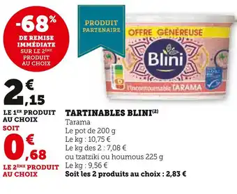 Blini tartinables