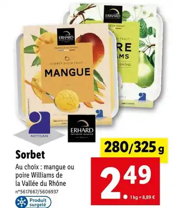 Erhard sorbet