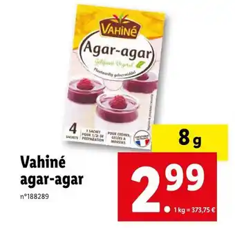 Lidl Vahiné agar‑agar offre