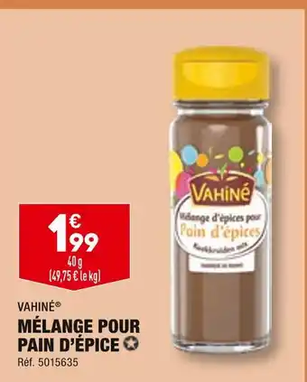 Vahiné mélange pour pain d’épice